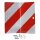 Parkwarntafel, klappb., Stahlblech, linksweisend / 423 x 423 mm
