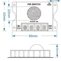 Bewegungsmelder 12-24v 30A