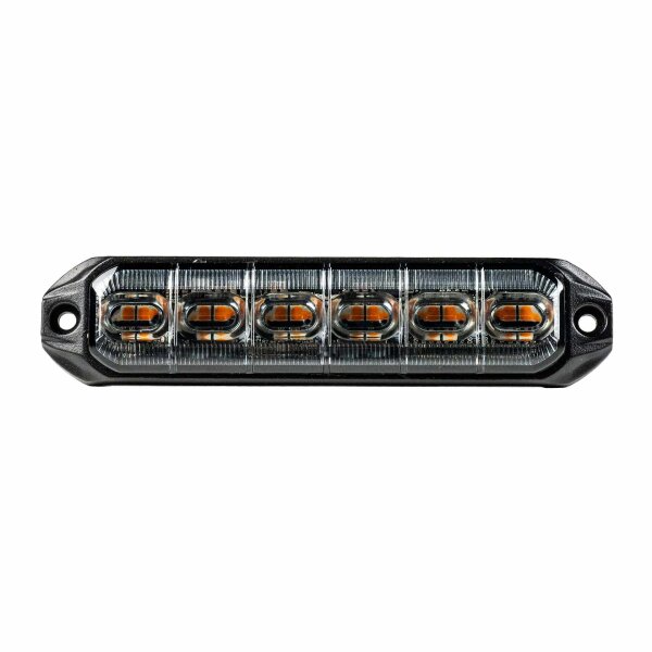 LED R65 CL2-Blitzleuchte 6-LED gelb 24V 200cm Kabel