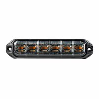 LED R65 CL2-Blitzleuchte 6-LED gelb 24V 200cm Kabel
