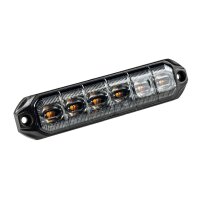 LED R65 CL2-Blitzleuchte 6-LED gelb 24V 200cm Kabel