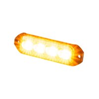LED R65 CL2-Blitzer 4-LED gelb 24V 200cm Kabel