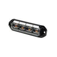 LED R65 CL2-Blitzer 4-LED gelb 24V 200cm Kabel