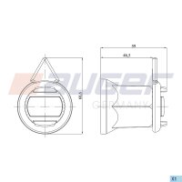 Radmutterindikator gelb SW 32mm Anzeiger abnehmbar