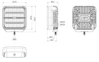 OZZ lights SQR 9" weiß
