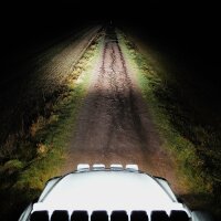 OZZ SQR 5″ Fernscheinwerfer - Dynamisches Positionslicht - Weiß