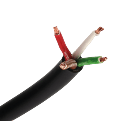 4-adriges Kabel | 1,00mm² | braun-rot-weiß-grün | 50m