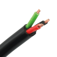 3-adriges Kabel | 1,00mm² | schwarz-rot-grün | 50m