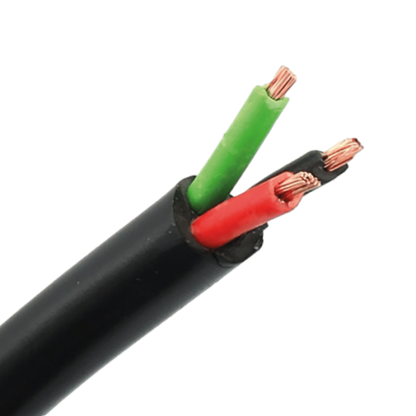 3-adriges Kabel | 1,00mm² | schwarz-rot-grün | 100m