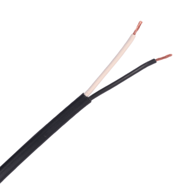 2-adriges Kabel | 1,50mm² | schwarz und weiß | rund | 100m