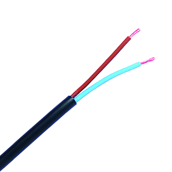2-adriges Kabel | 0,75mm² | braun-blau | rund | 100m