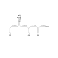 Y-Kabel für 3 Rückleuchten(5-PIN) inkl....