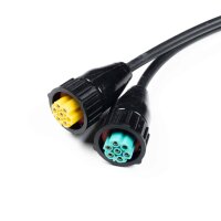 Rücklichtkabel 15P bay. auf 2x 7-PIN AMP exkl. Seitenkabel