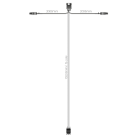 Hauptkabel 15m | inkl. Seitenkabel | 15-adrig | 2x 15P...