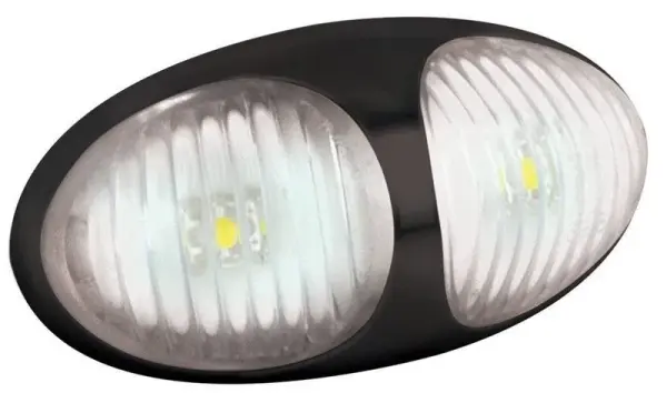 LED Positionsleuchte weiß | 12-24v | 2-PIN Stecker | 37WM2P