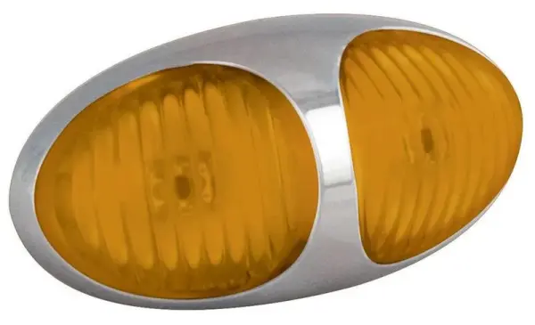 LED Umrissleuchte gelb | 12-24v | 10cm Kabel | 37CAM2P