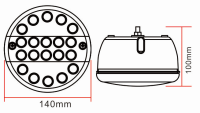 LED-Rückfahrlicht | 12-24v | ohne Kabel | 140WSTIM