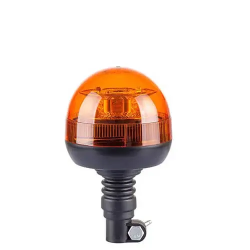 LED Rundumleuchte gelb | R65 | mit Flexi DIN Montagebügel | 12-24v | S07ZL001.1