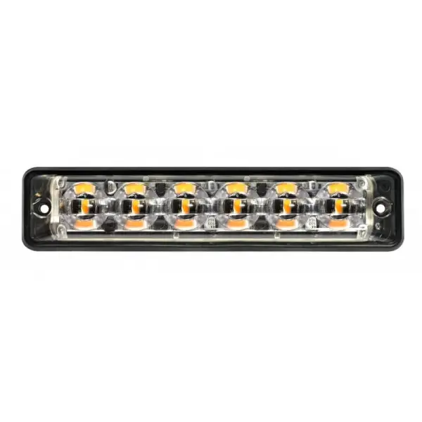 LED Blitzer 6 LEDs | R65 | ultraflache slimline | gelb | 10-30v | S11F6002