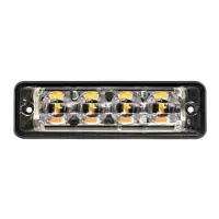 Ultraflache Slimline LED Blitzer 4 LEDs | R65 | gelb |...