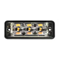 Ultraflache Slimline LED Blitzer | 3 LEDs | Gelb | 10-30v...