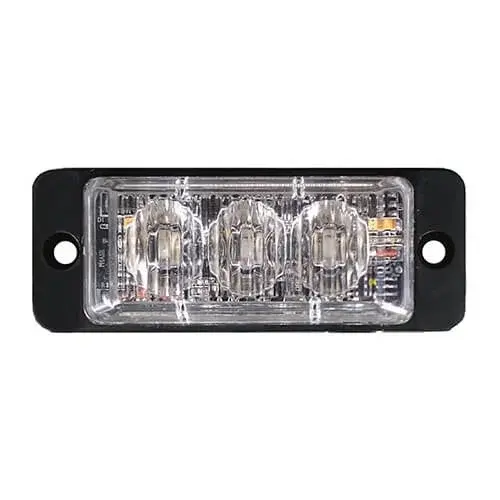 LED Blitzer 3 LEDs | R65 | ultraflache slimline | gelb | 10-30v | S11F3002