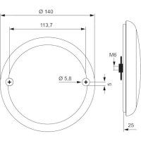 LED Slimline Rückfahrlicht 12-24v 150cm Kabel | VMR-141
