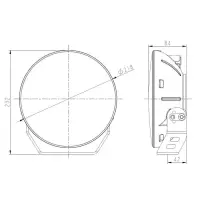 LED Fernscheinwerfer Chrom mit Tagfahrlicht | 12.000 Lumen | 9-36v | WD-80120C.1