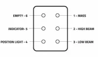 LED Hauptscheinwerfer rechts, 10-30v, 6-PIN DT-Stecker, NICHT beheizte Linse | HL-102NHDT6