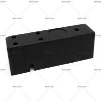 Rammpuffer LxBxH 382x104x134, Lochdurchm. 17,5mm p.f....