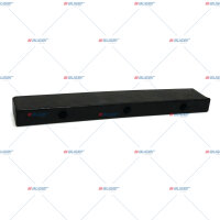 Rammpuffer  LxBxH 326x25x56, Lochdurchm.13,5mm p.f....