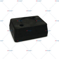 Rammpuffer  LxBxH 166x126x60mm, Lochdurchm. 12mm p.f....