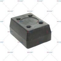 Rammpuffer  LxBxH 75x123x163mm, Lochdurchm. 12mm p.f....