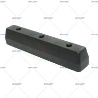 Rammpuffer LxBxH 375x68x65mm, Lochdurchm. 10,5mm p.f....