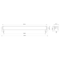 Lightbar Stratos 96cm | inkl. Blitzer | rot-gelb DRL