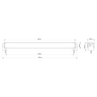Lightbar Stratos 30cm | inkl. Blitzer | rot-gelb DRL