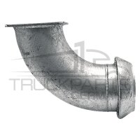 Bogen 90°, V-Teil 6" mit Flansch 6"