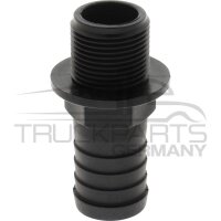 Schlauchtülle gerade, Ø 25mm x AG 3/4"