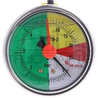 Manometer 0-5-25 rückseitig 1/4"