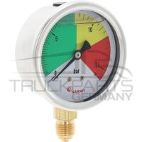 Manometer Ø63mm 0-16 bar unten 1/4"