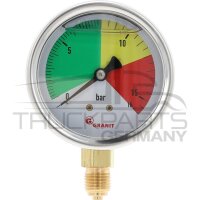 Manometer Ø63mm 0-16 bar unten 1/4"