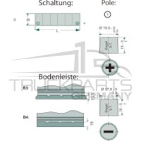 Batterie 12 V / 90 Ah