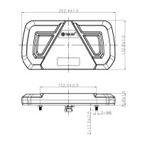 LED Neon Rücklicht links | 12-24v | 5-PIN | VC-4001B5