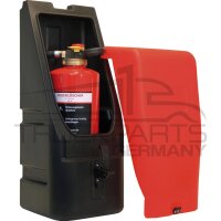 Feuerlöscherk. rot/schwarz 680x260x260