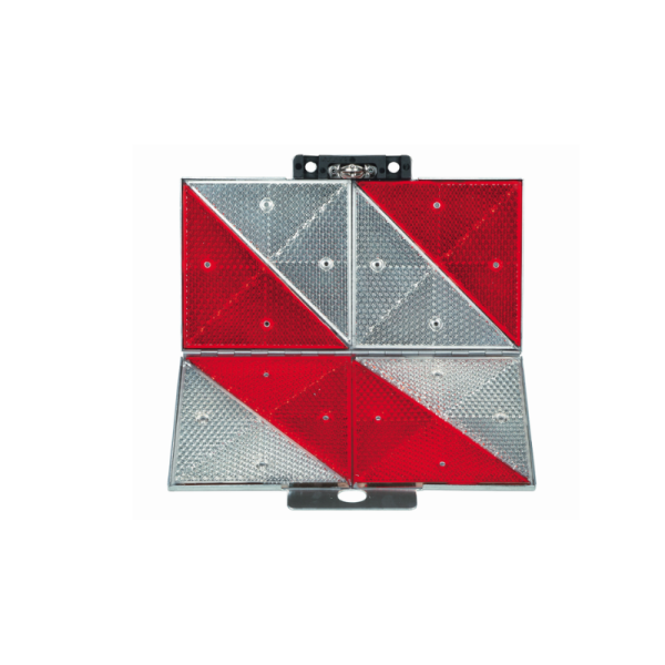 Prismen Parkwarntafel ,Alu , rechtsweisend / 285 x 285 mm