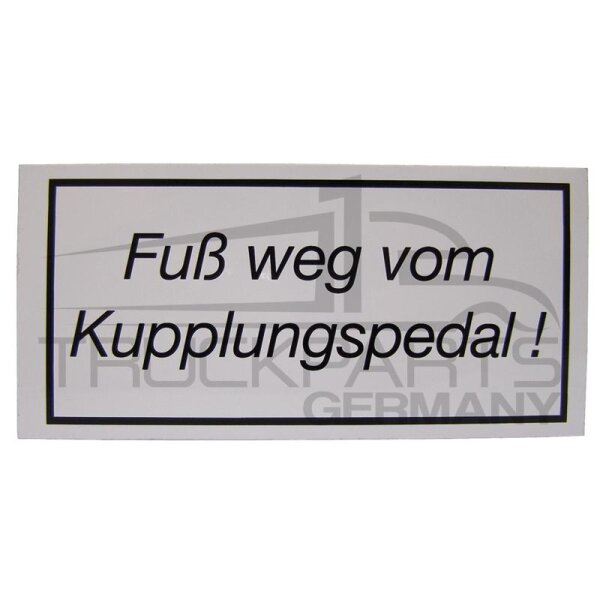 Fuß weg vom Kupplungspedal