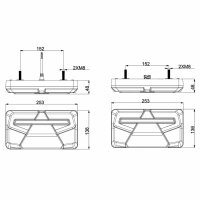 LED Rücklicht, rechts 12-24v PIN | VC-6002B7