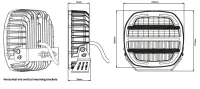 Phantom Serie LED Fernscheinwerfer darklook weiß 12-24v - 16.000lm