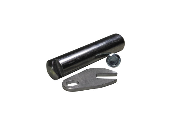 Bolzen 28x132 mit Lasche für MBB-Palfinger
