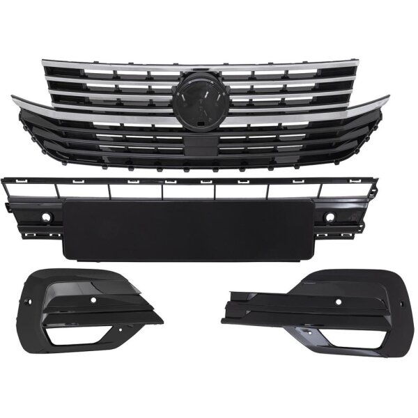 Designgrill Set Vorne T6.1 19-24 Für Emblem,